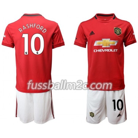 Fußballtrikots Manchester United Rashford 10 Kinder Heim Trikotsatz 2019-2020